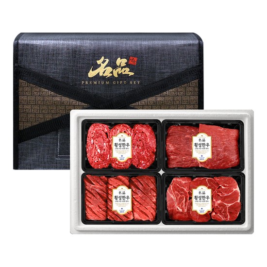 횡성한우 정육혼합세트 1호 / 1.6kg (1등급 불고기+국거리+산적+장조림) 99,000원