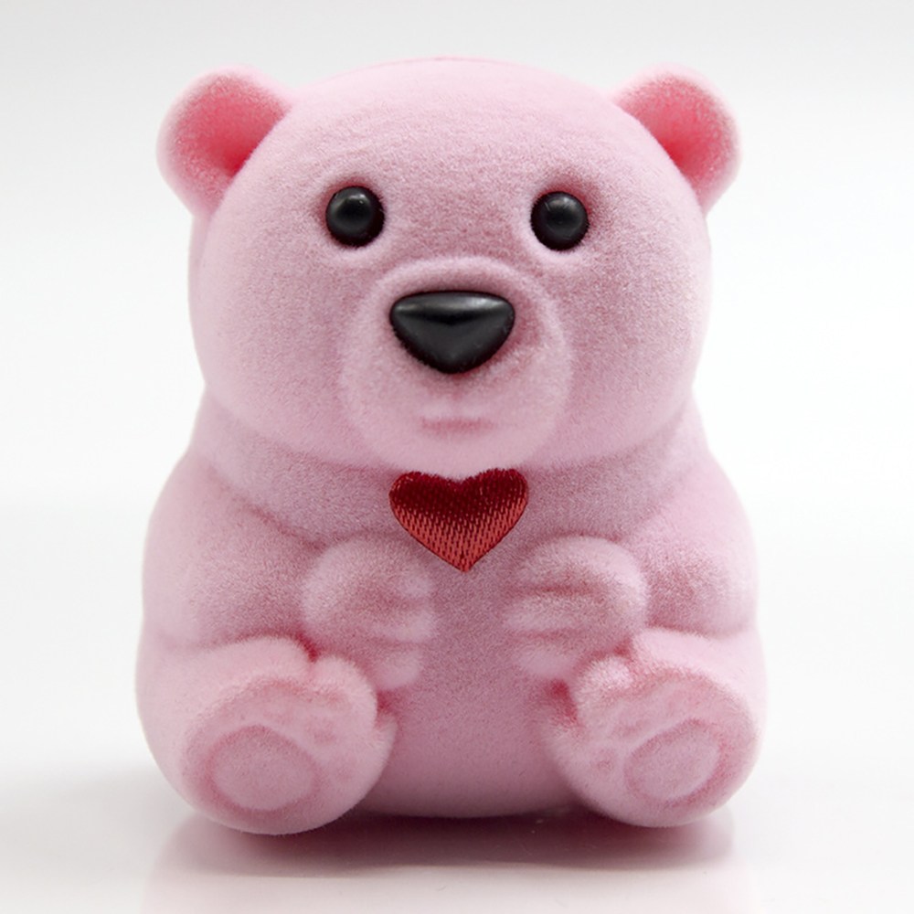 돌반지 선물 케이스 곰돌이 포장 반지 피어싱 보관 함 귀걸이 주얼리 써지컬 액세서리 상자 5,300원