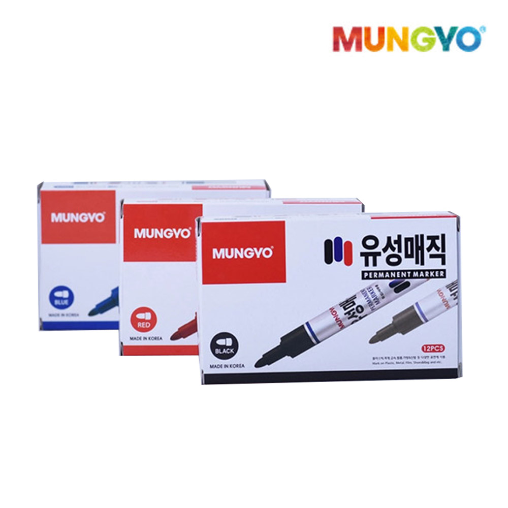 문교 유성매직 12본입 1다스 사무실 문구용품, 검정색 6,000원