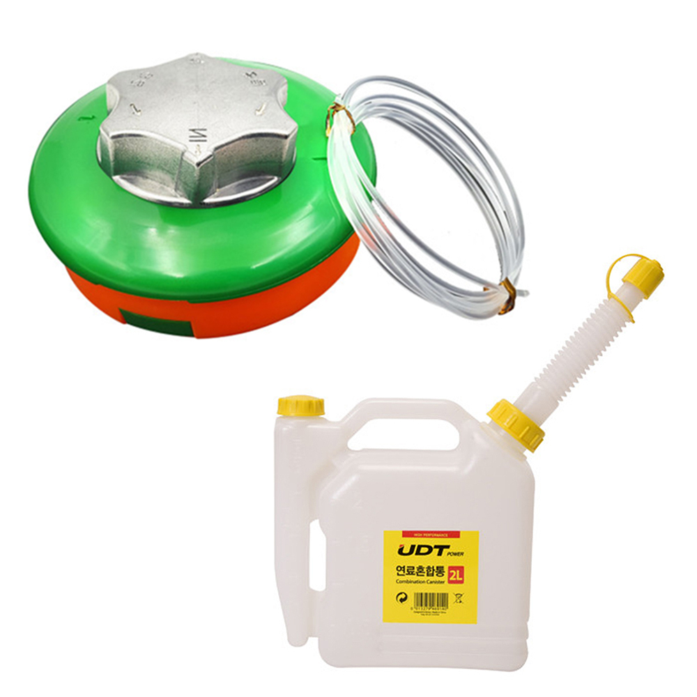 꼬마대장 DJ-2022+연료혼합통 2리터 관통형 나일론 커터날 예초기끈 부품 볼트형 줄통 양방향 한줄 두줄, 1개 23,500원