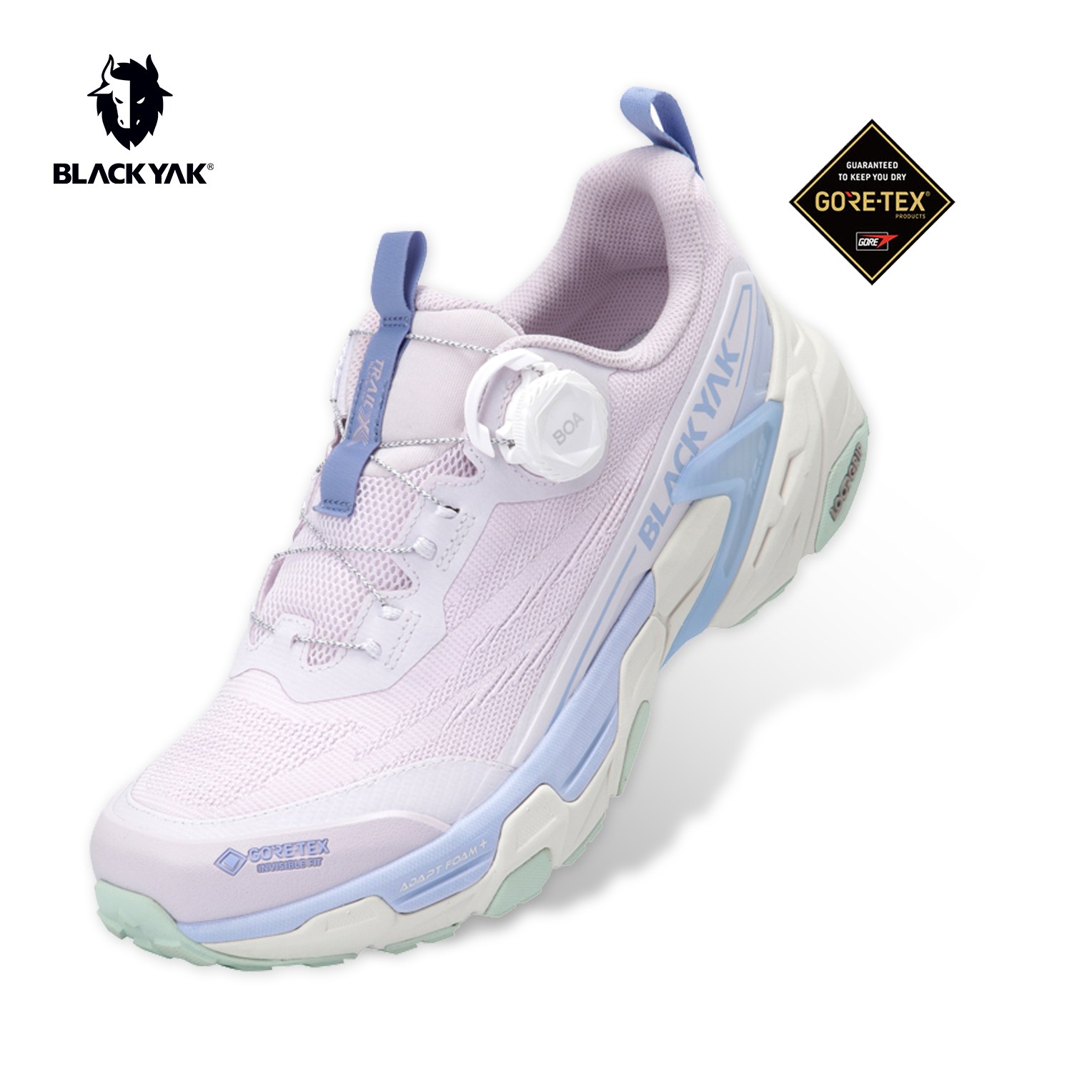 블랙야크 여성 트레일 엑스 01 GTX 가볍고 쿠션감 좋은 초경량 방수 러닝 트레킹화  ABYSHXV930 229,000원