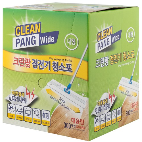 크린팡 정전기청소포 대형 300매, 1개 11,800원
