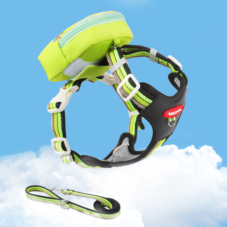 유유라키 반려동물 레인보우 외출용 백팩 하네스 리드줄 3종 세트 9,900원