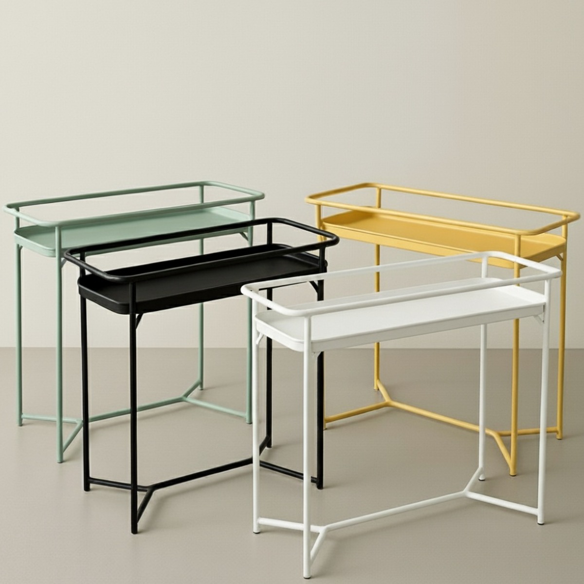 문고리닷컴 인더프레임 1단 스틸 하이 플랜트박스 수납선반 화분받침대 스틸받침대, 1단, 아이보리 23,900원