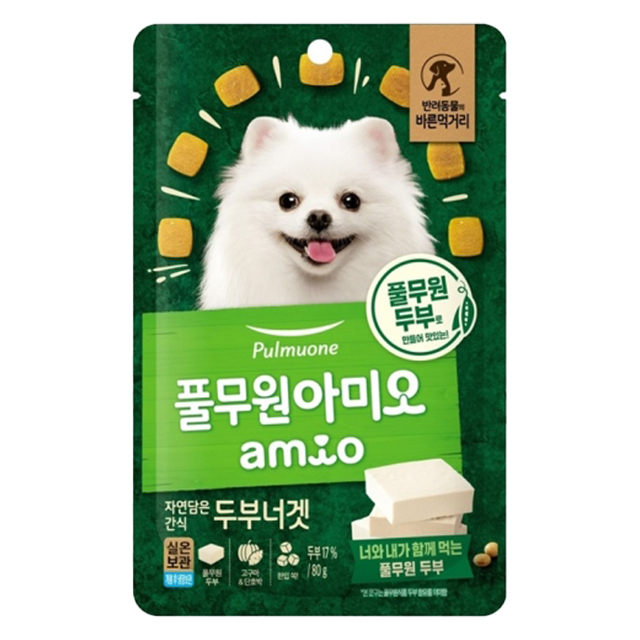 풀무원아미오 강아지 자연담은간식 두부너겟 4,190원