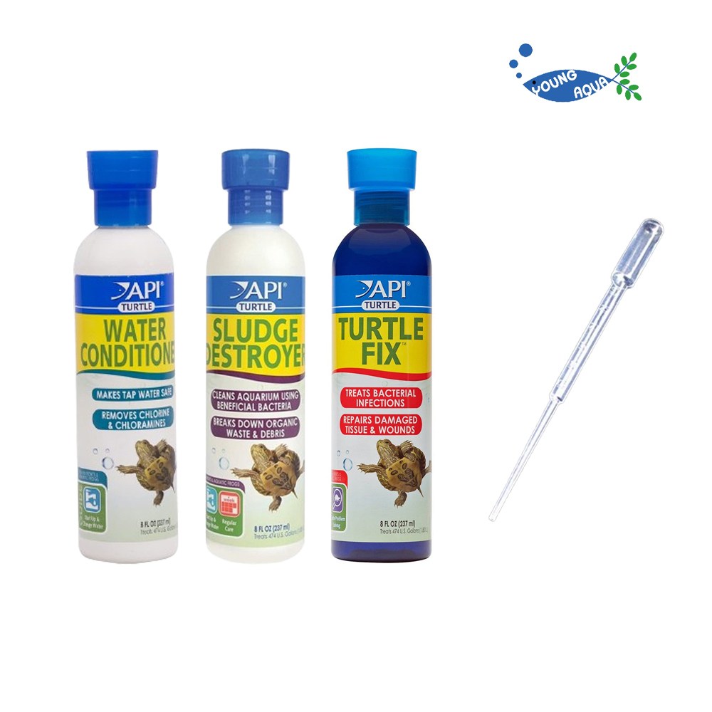 에이피아이 거북이용 물갈이제 237ml 3종 세트 스포이드 66,000원