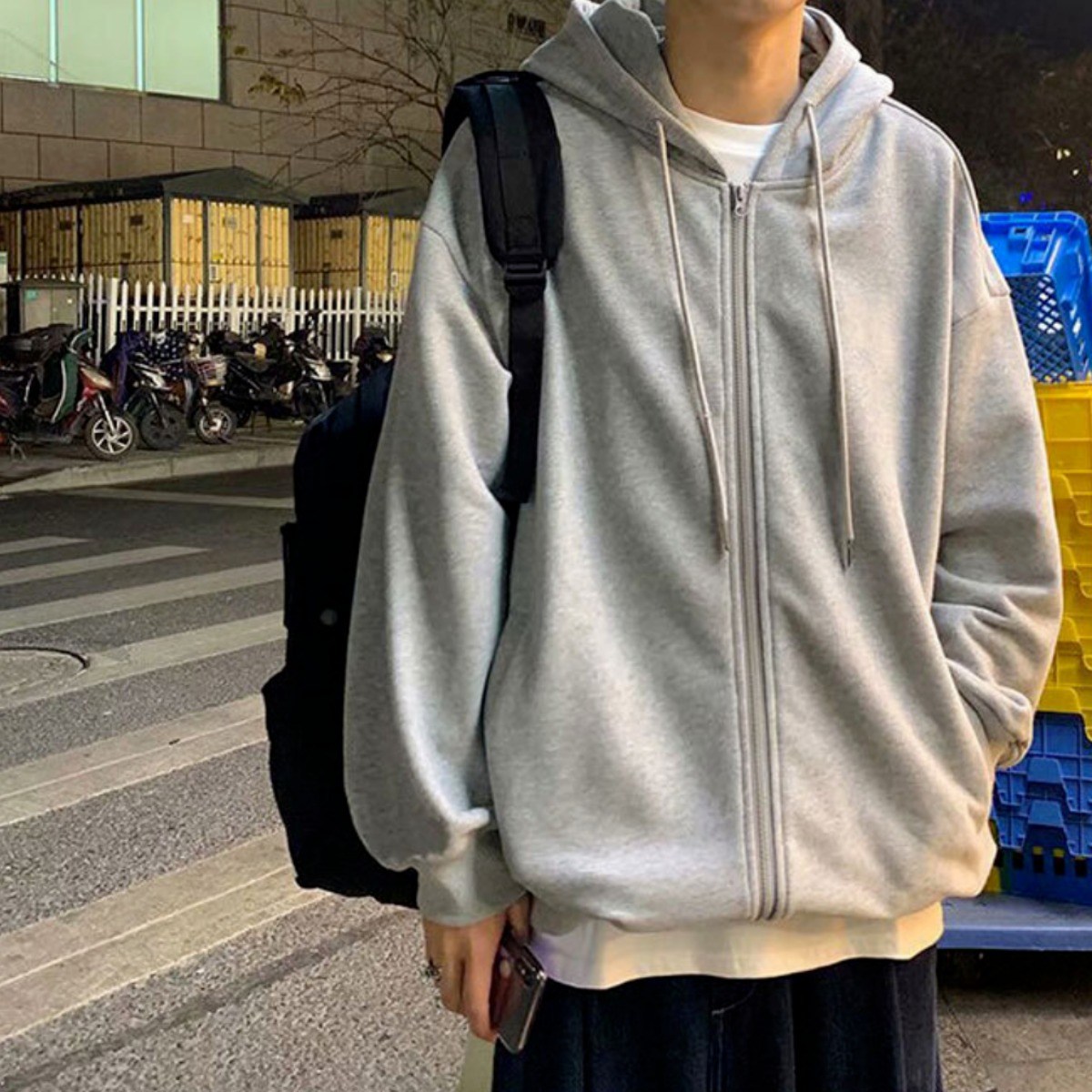 팍스홈 심플 오버핏 오버사이즈 후드집업 남녀공용 16,400원