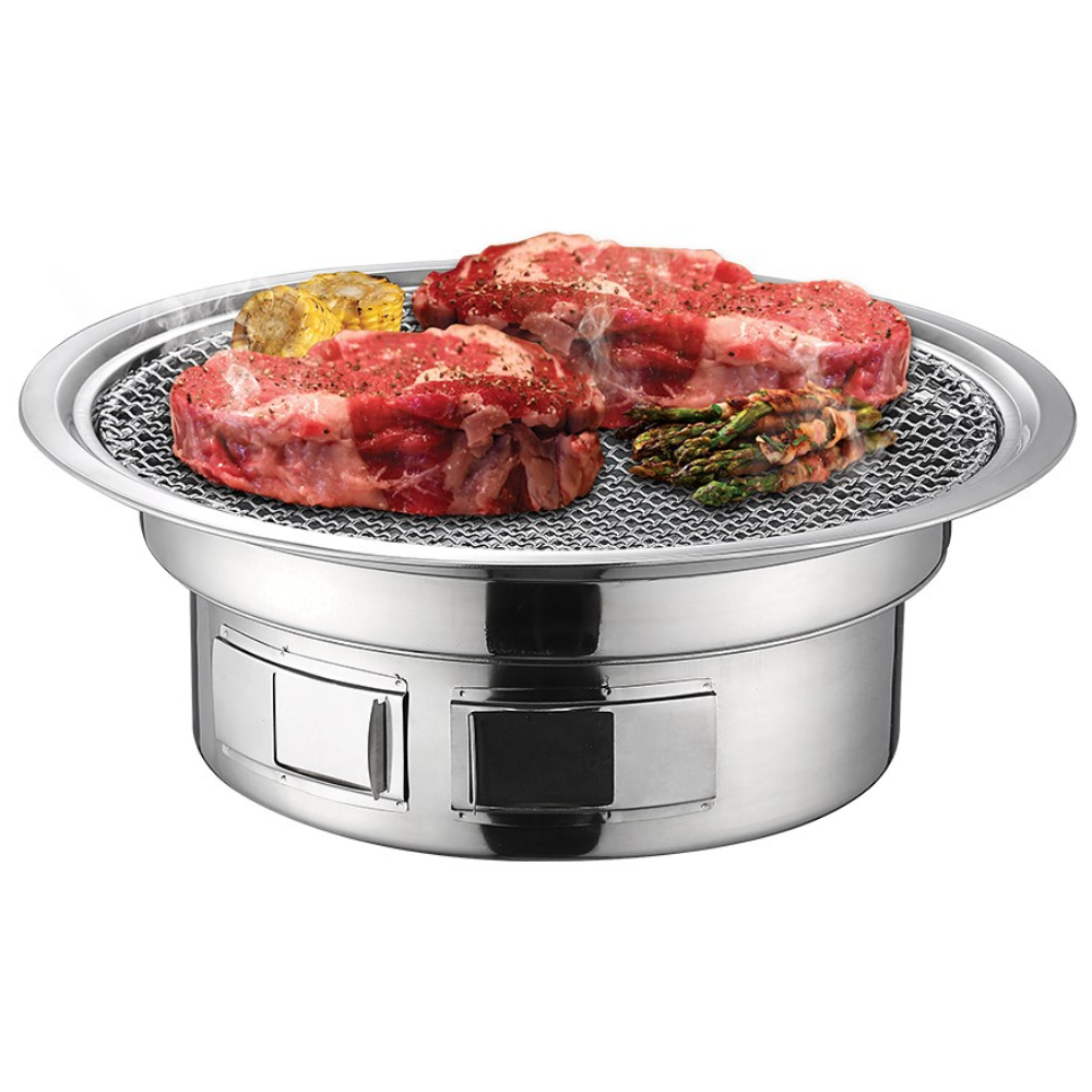 캠핑몽 소형 화덕 스텐 로스터 화로대 바베큐그릴 숯불그릴 로스터그릴 야외 캠핑 휴대용 업소 대형 원형, 1개 29,900원