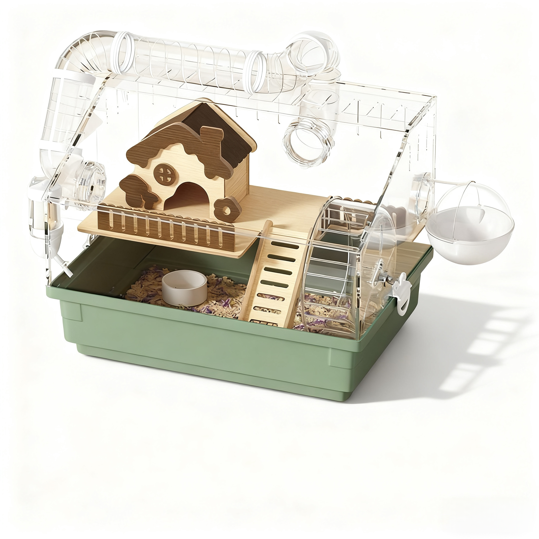 YAPOGI 꾸미기 풀세트 햄스터용품 대형 햄스터 케이지 빌라 아크릴 하우스 고급 빌라 햄스터 케이지 43,800원