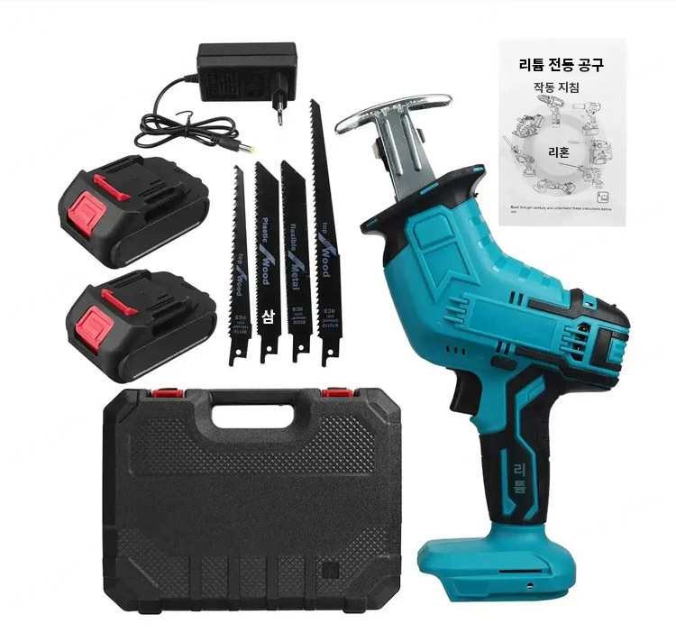 독일 수입[쉬운 절단]리튬 배터리 왕복 톱 사브 톱 가정용 미니 전기톱 1000W 가볍고 휴대 가능 35,500원