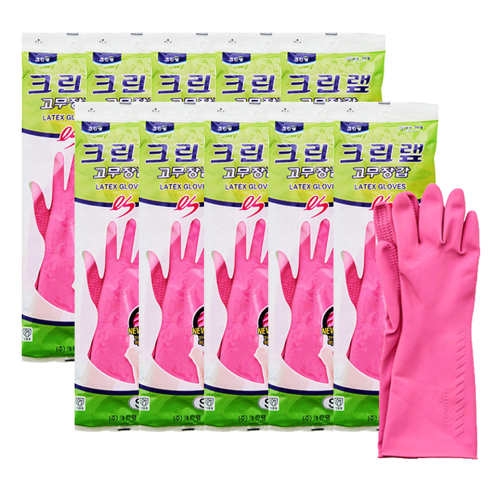 주방 고무장갑 크린랩 ES 모음, 소(S), 10개 18,800원