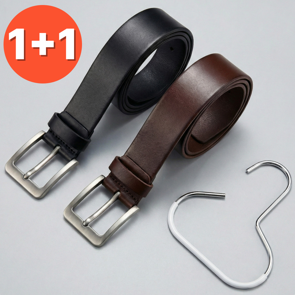 프리미엄 가벼운 통가죽 벨트 캐주얼 벨트 (행거 포함) 15,900원