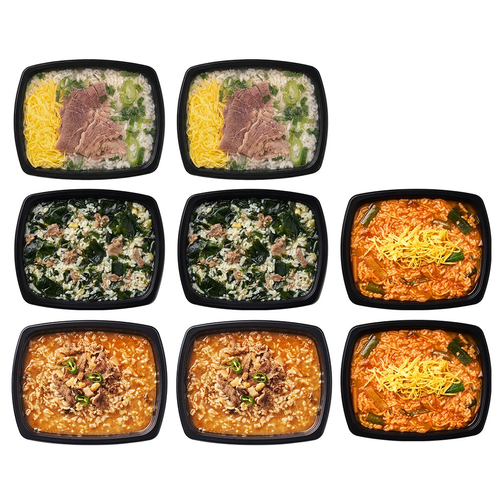 양많은 직장인 아침 점심 저녁 혼밥 편의점대용 즉석국 맛있는 한 끼 국밥 도시락 배달 4종 1440g (냉동), 1.44kg 32,900원