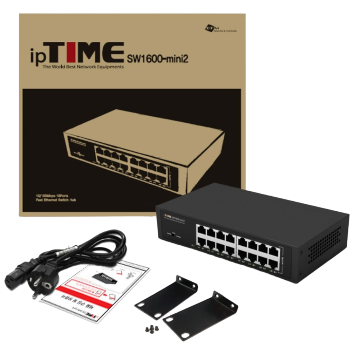 ipTIME 스위치허브, IP TIME SW1600-MINI2, 1개 45,000원