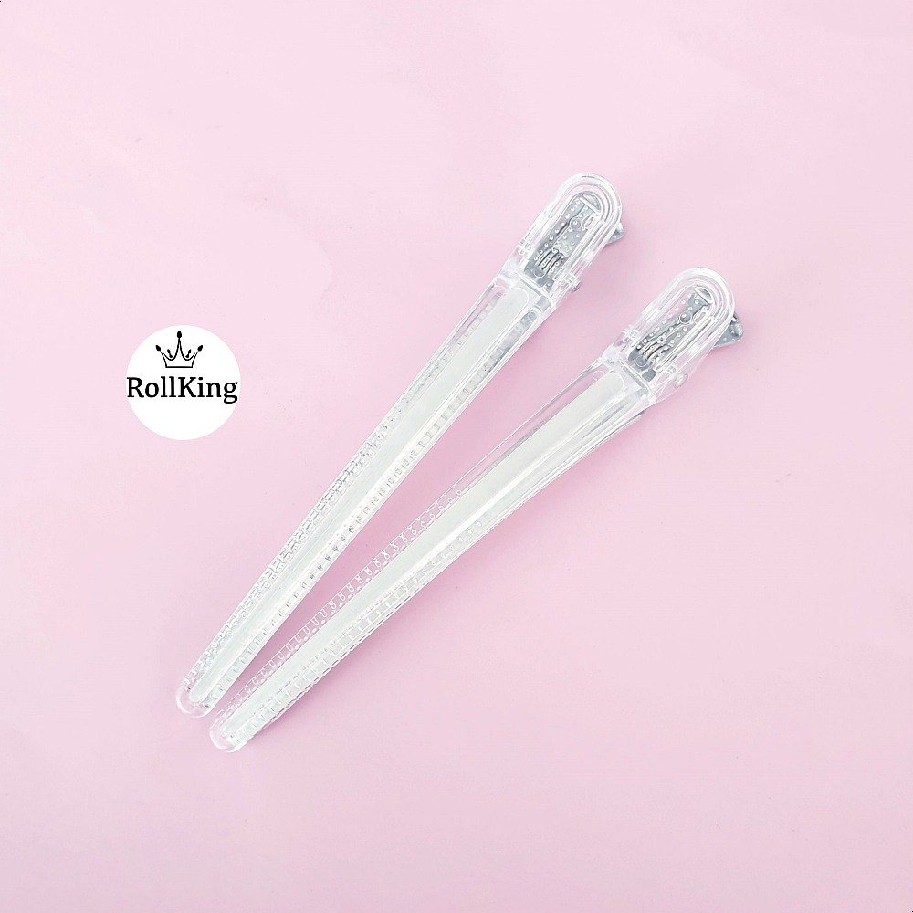 [롤킹] 드라이 커트 핀셋 느낌핀셋 2P 일제 실리콘 헤어핀셋 5컬러 8,000원