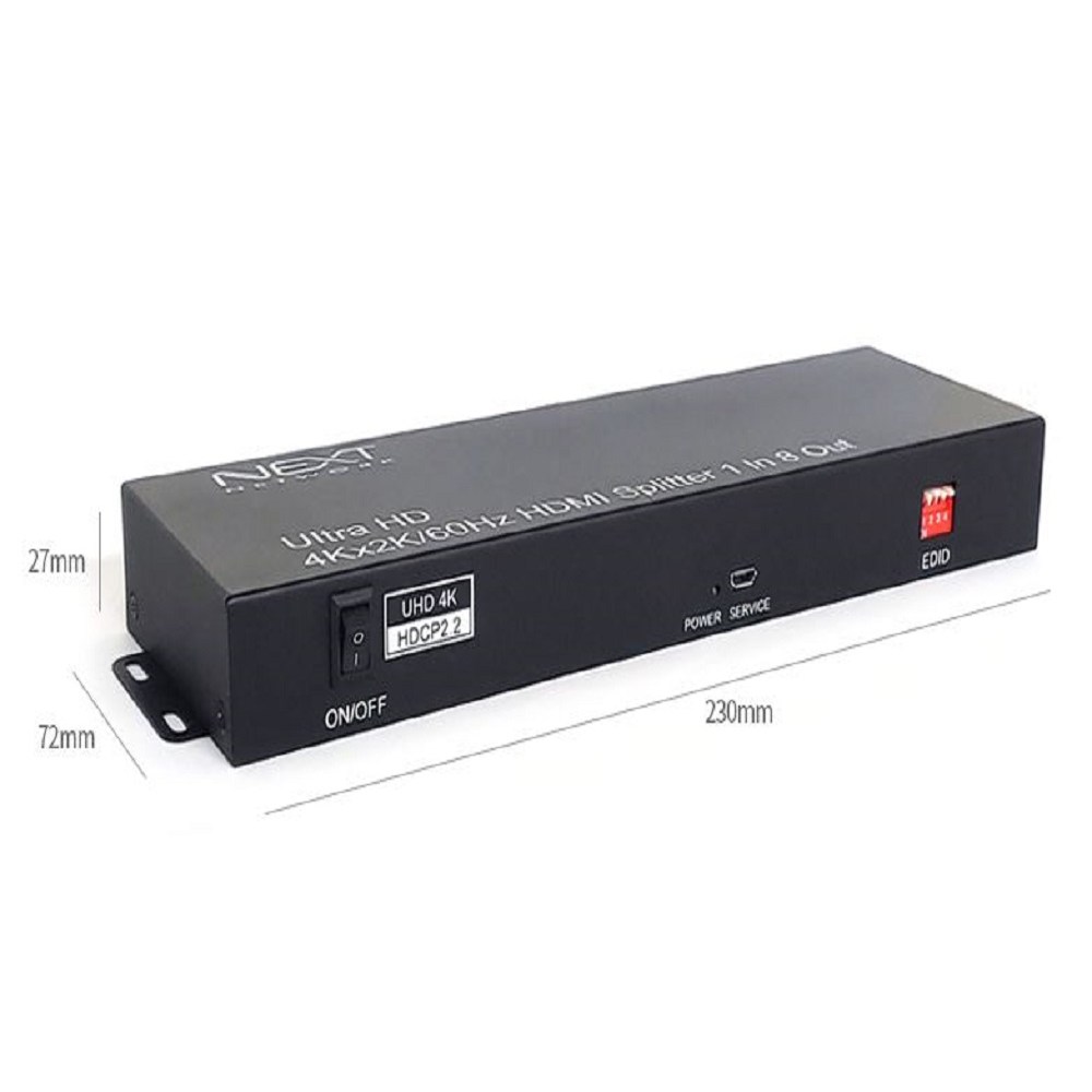 8포트 4K UHD HDMI2.0 분배기 EDID 딥스위치 스플리터 디스플레이 영상분배기 모니터 TV 노트북 PC 115,000원