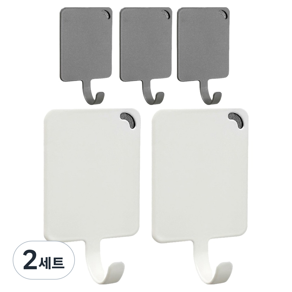 모나코올리브 모노스퀘어 자석후크 화이트 2p + 티탄 3p 세트 32,500원