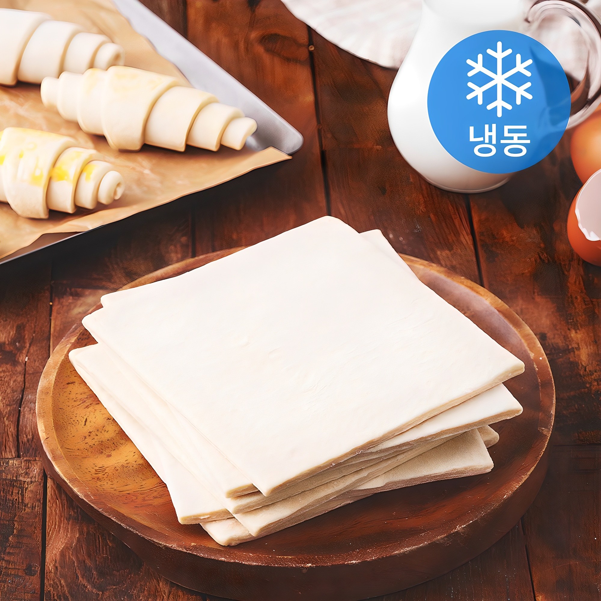 [로켓프레시] 맨치트 사각페스츄리시트 생지 중 (냉동), 80g, 6개입, 1개 8,250원