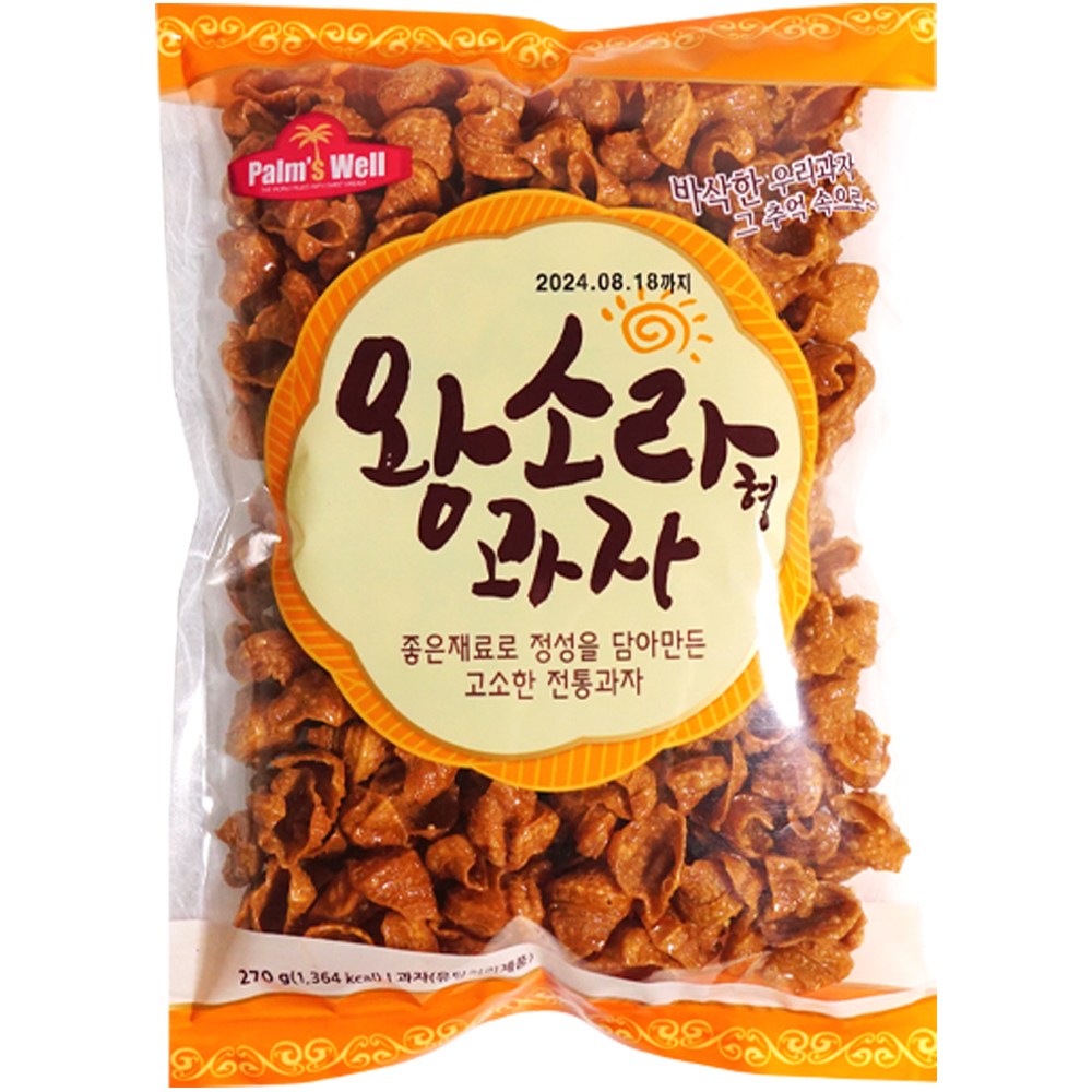 [더주] 바삭바삭 왕소라형 과자 270g 4봉, 1세트, 1.08kg 9,900원