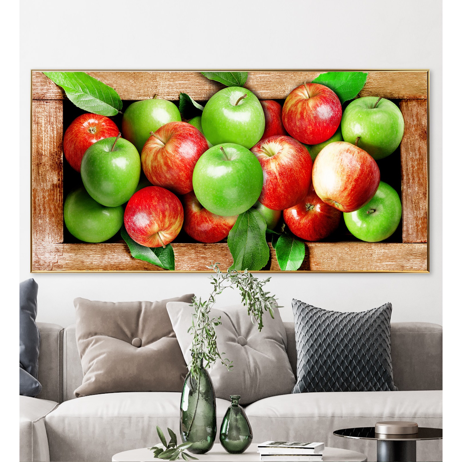 딘아트 사과 그림 캔버스 액자 거실 풍수 돈들어오는 인테리어, 2번 중형(100cm x 50cm) 179,000원
