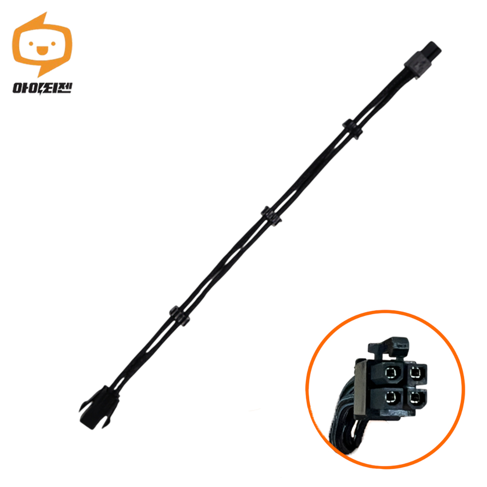 비티즈 슬리빙 케이블 CPU 4핀 보조전원 연장 케이블 블랙 3,400원