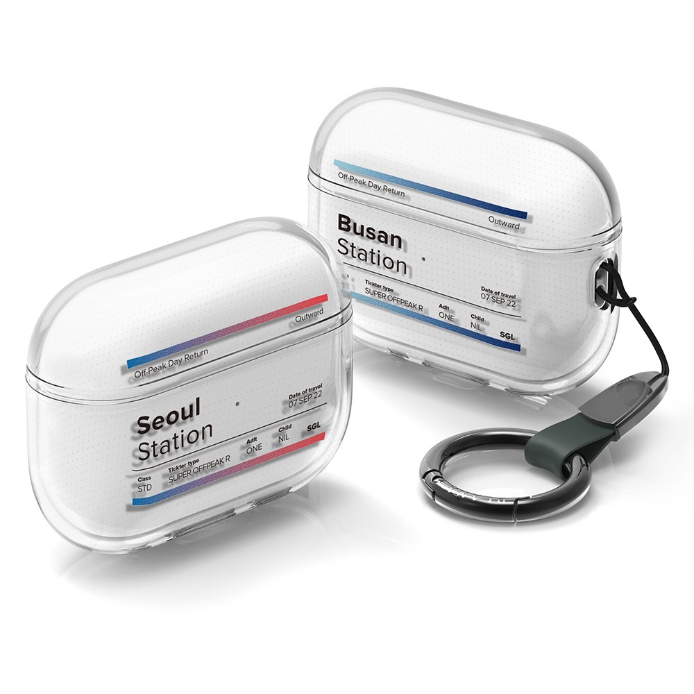 플래나 트레인 티켓 시리즈 에어팟프로 2세대 C타입 호환 TPU 케이스, 2. 부산 역 12,900원