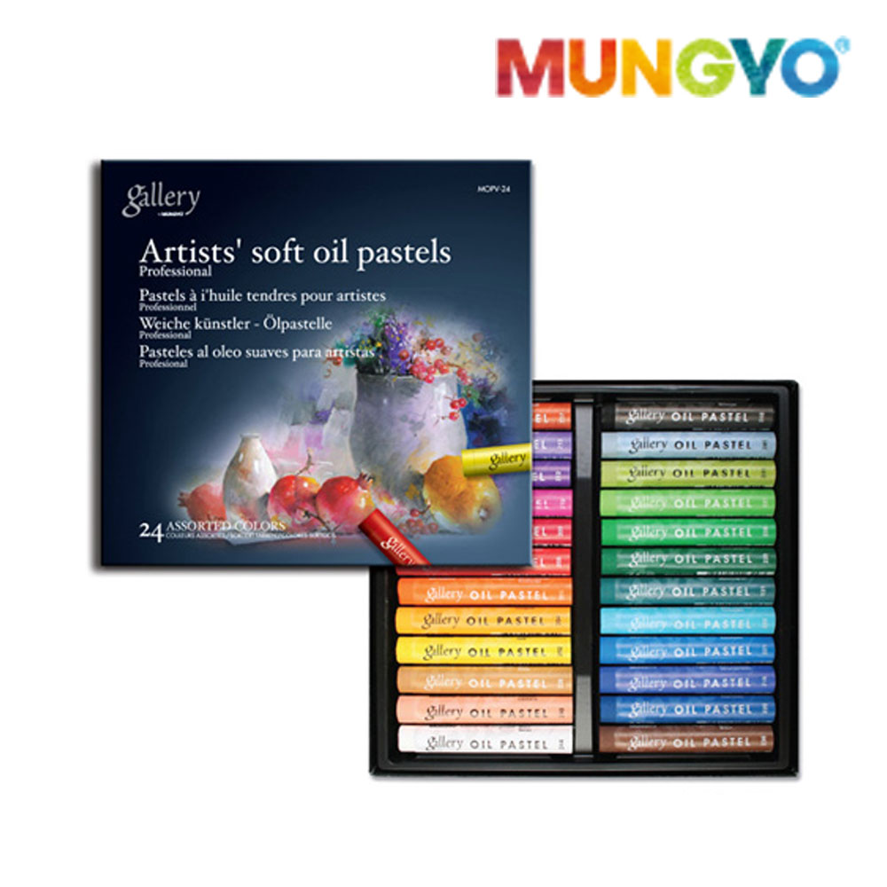문교 갤러리 소프트 오일파스텔 24색 세트 MOPV-24 전문가용 12,200원