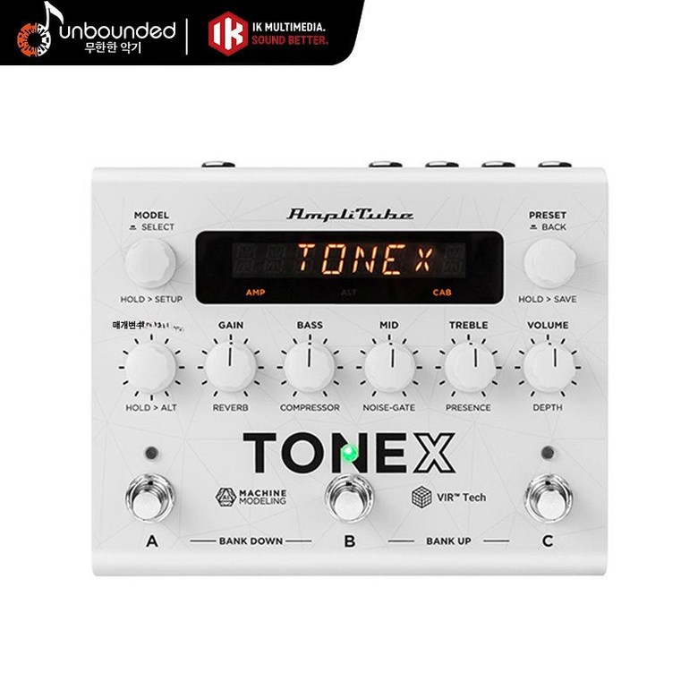 IK Multimedia 톤엑스원 TONEX 사운드 이펙터 톤엑스 기타 싱글 이펙터 미니 1,446,100원