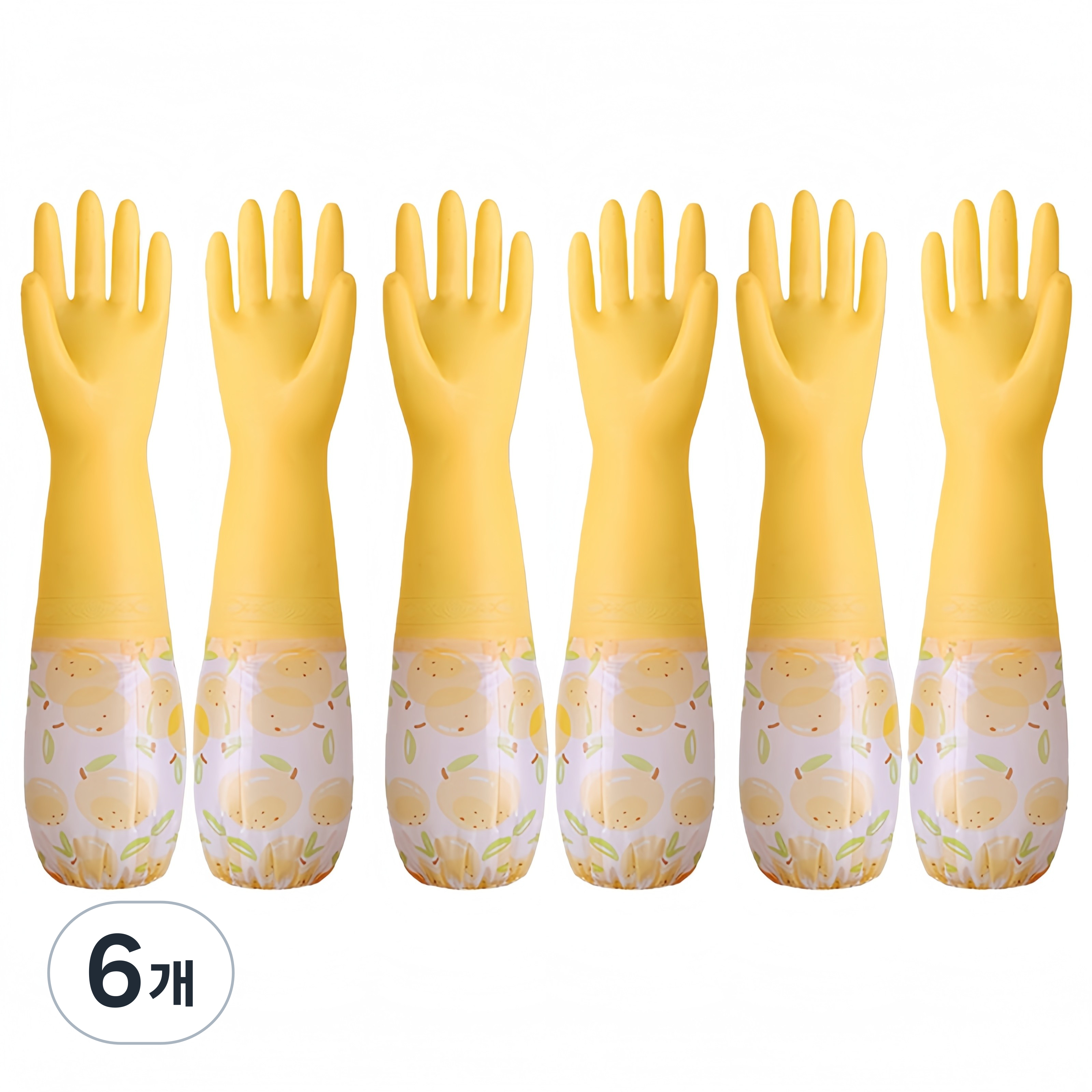 질긴 튼튼한 니트릴 고무장갑 소중대 냄새없는 주방장갑, 6개, 대형(L), 주황색 21,780원