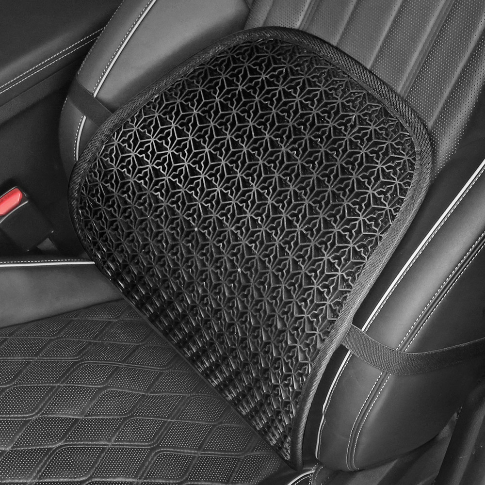 엑스핏 땀안차는 벌집 실리콘 통풍 여름 차량용 허리 등받이 쿠션, 블랙, 2개 17,900원