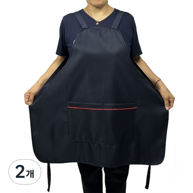 여성용 빅사이즈 앞치마, 네이비, 2개 15,000원