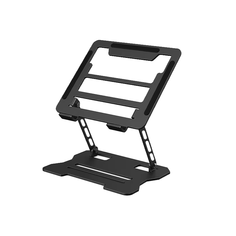 JK 노트북 받침대 메탈 고급형 휴대용 접이식 거치대 맥북 태블릿 스탠드 선반 각도 조절, 1개, 블랙 9,900원