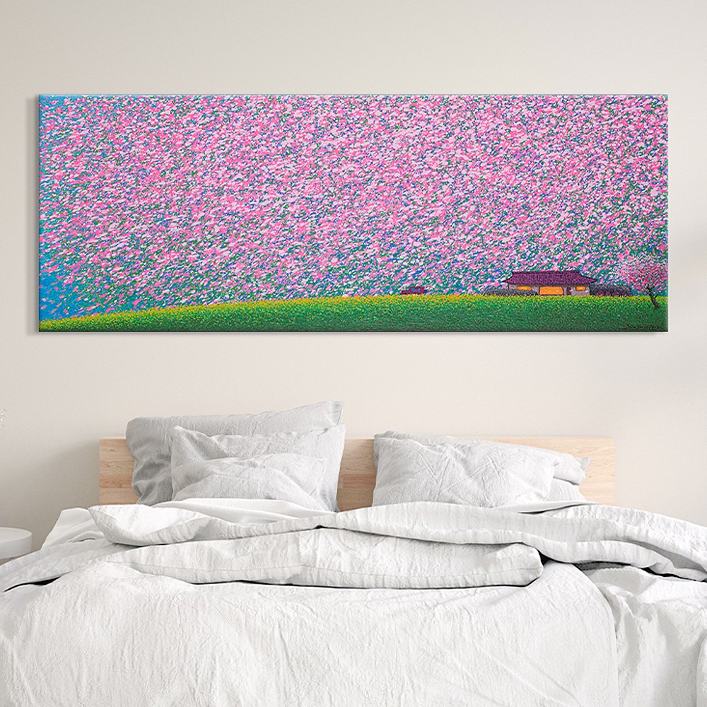 [인메이블] 장용길 작가 봄 풍경화 아트에디션 35종 그림 거실 인테리어 꽃 나무 자연 캔버스액자 351,900원