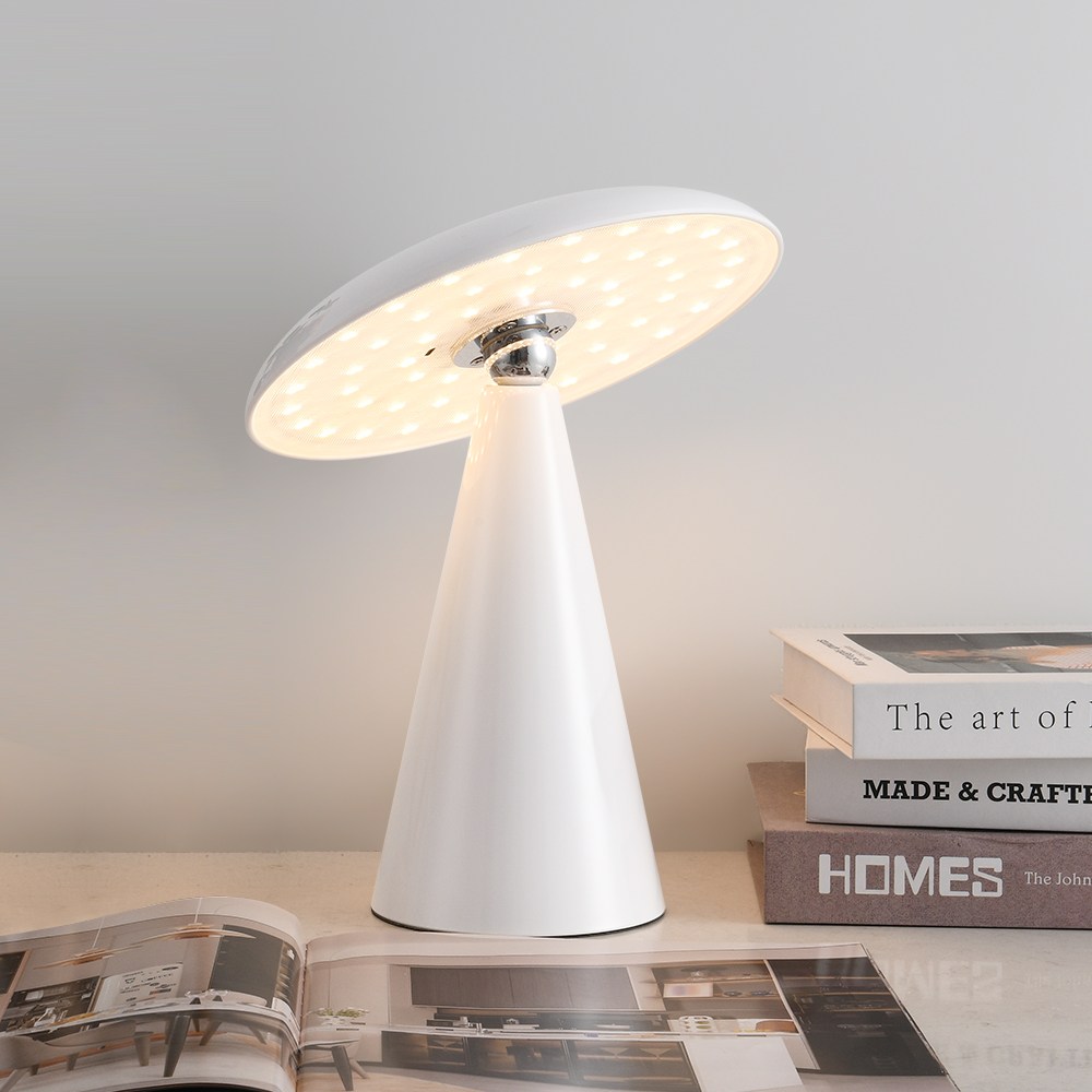 joxy 무선 충전식 자석식 LED 스탠드 무드등 3색모드 T802-1, 흰색 20,000원