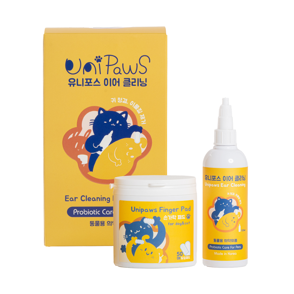 유니포스 강아지 고양이 저자극 이어 클리닝 + 손가락 패드 50p 세트 15,740원