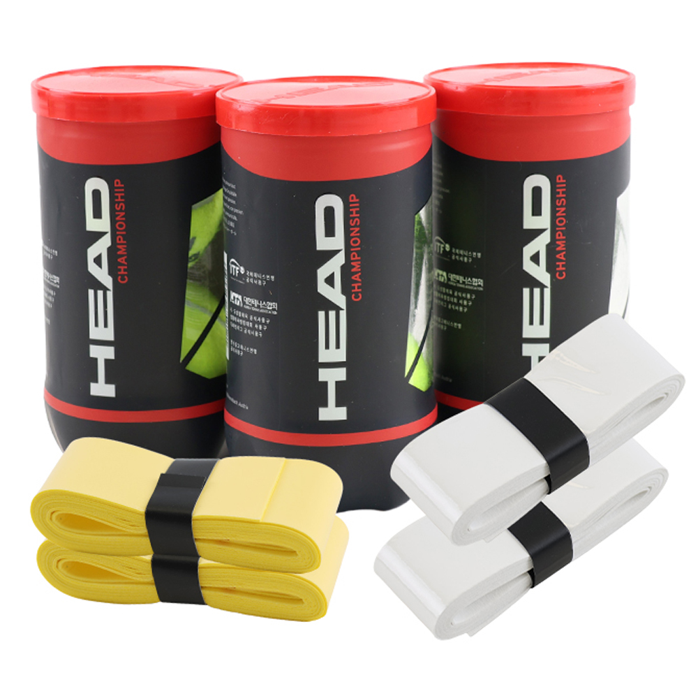 헤드 챔피온쉽 테니스 캔볼 2p x 3개 + 오버그립 2종 x 2p 세트 13,720원