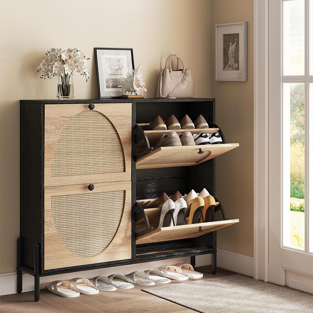 Bloom 4도어 북유럽 신발장 30켤레 대용량 / 조립식 현관 수납장 116,100원