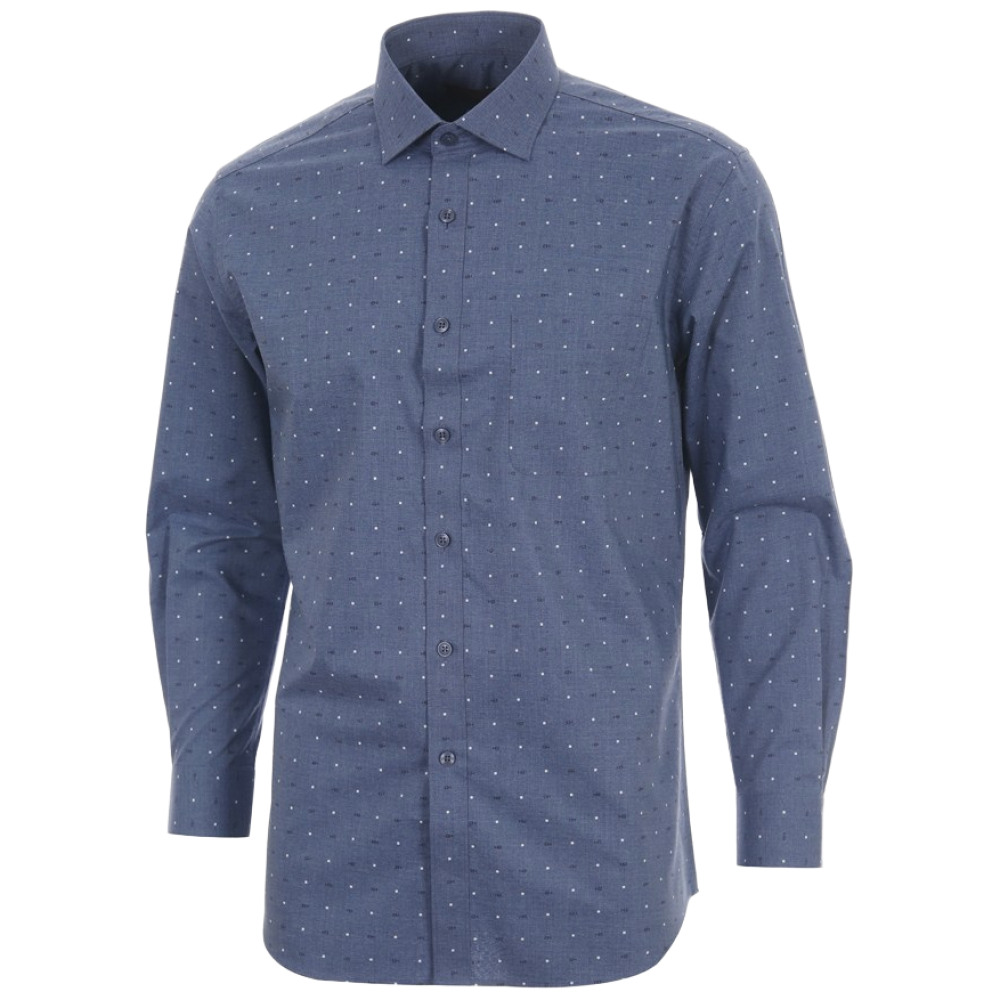 엘르 남성 카치온 스판 도트 레귤러핏 긴팔셔츠 38720 35,000원