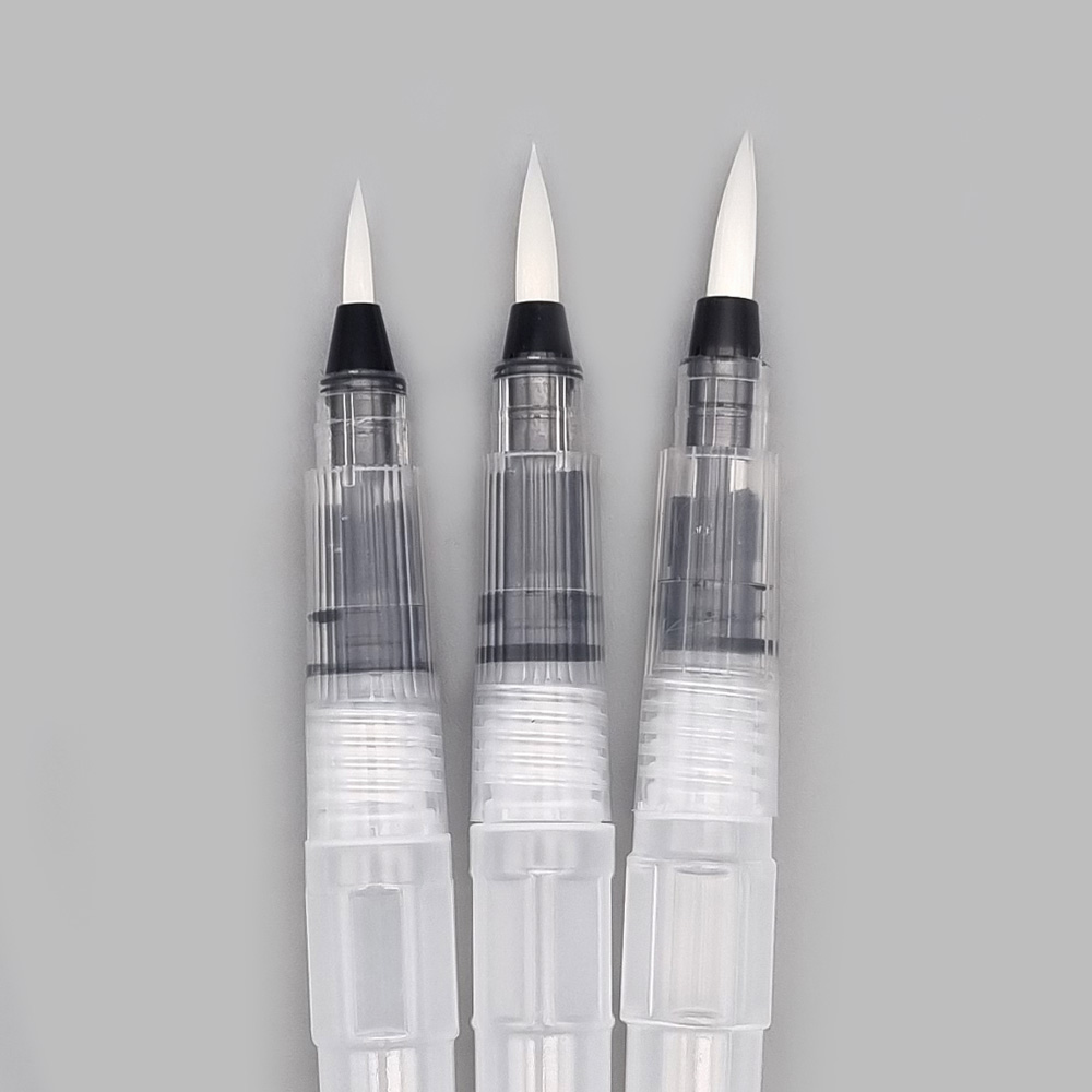 더이안 워터브러쉬 3종세트 물붓 수채화 캘리그라피 워터붓 붓펜, 1세트 1,300원