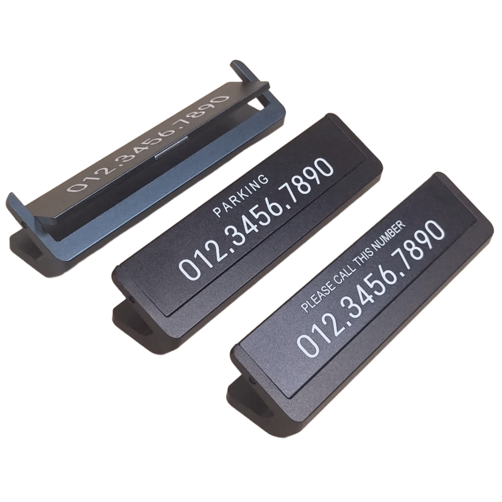듀얼 회전 주차번호판 메탈 제네시 BM 자동차 전화번호판 무료 양면 각인, 1개, 블랙 19,800원