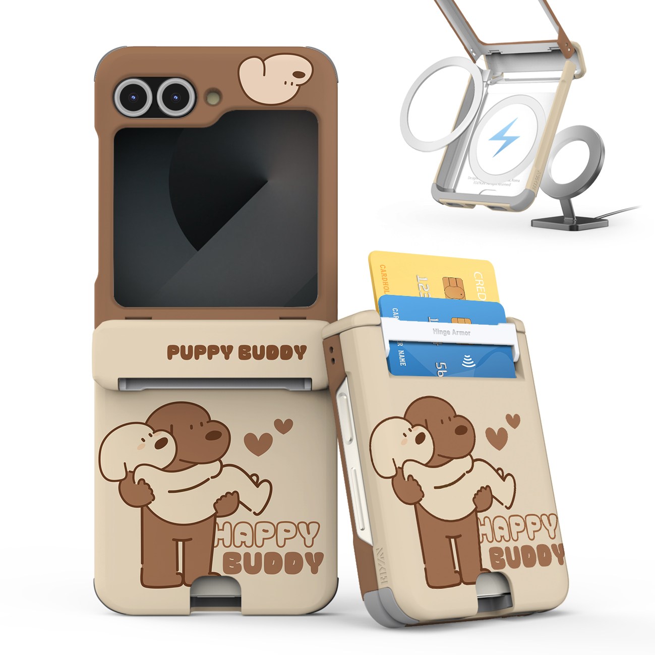 이디즌 갤럭시 Z플립 6 케이스 힌지 보호 카드 수납 맥세이프 호환 자석 내장 충격방지 슬림 범퍼 힌지아머 지플립 6 제트플립6 33,000원