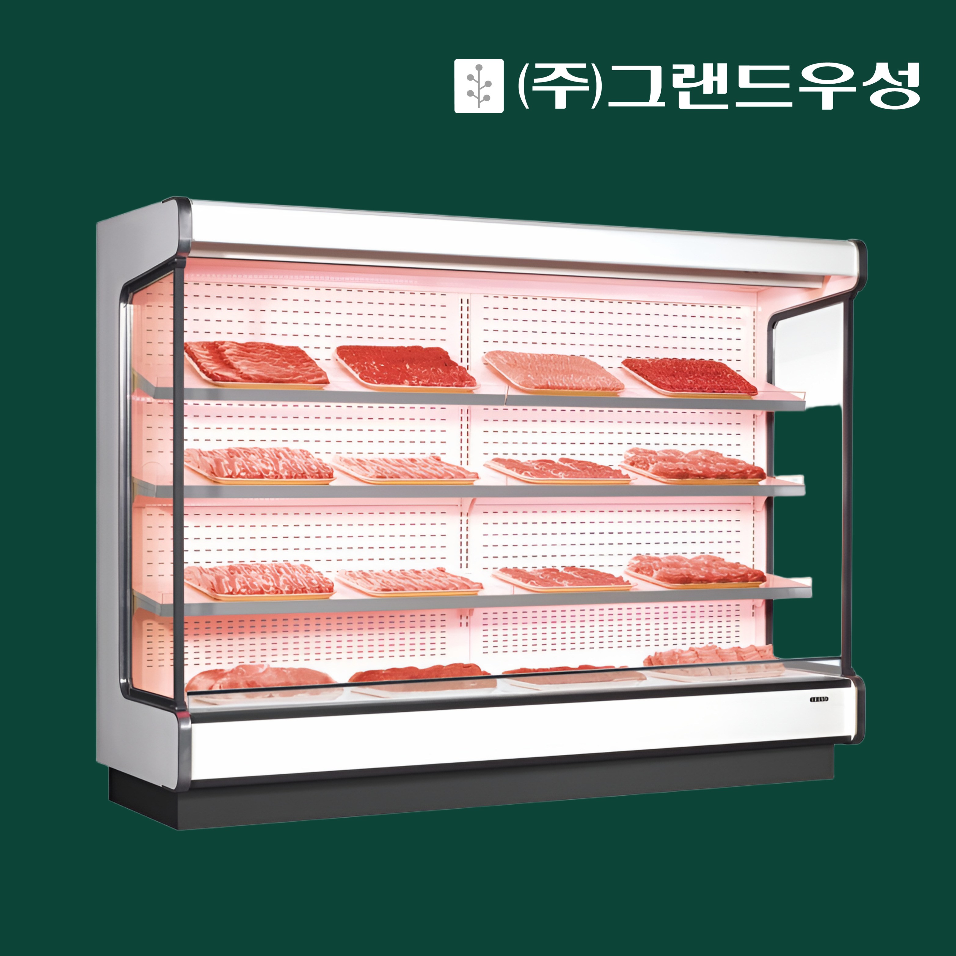 우성 GWO-MFA24BS3F 오픈다단 쇼케이스 슬림내치형 8자 W2580 정육생선 5,675,990원