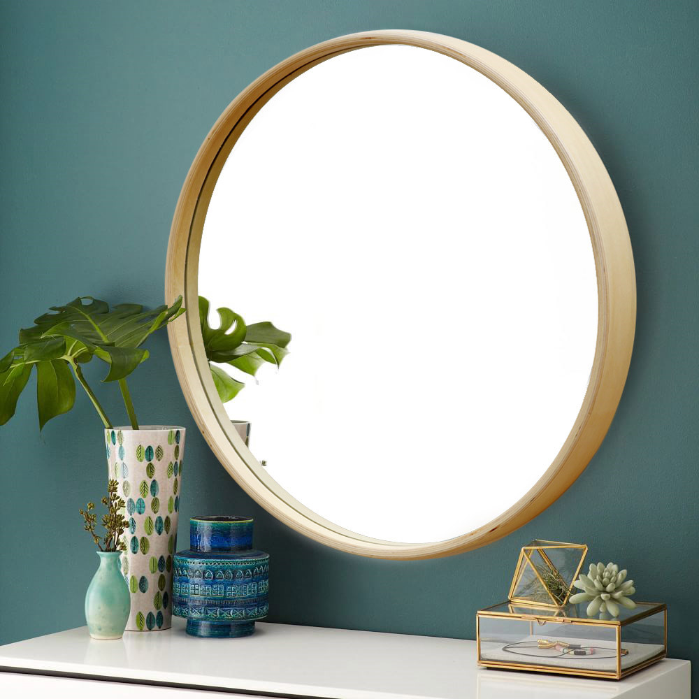 우드로하우스 원목 원형거울 CRM-410NA, 내추럴 39,150원