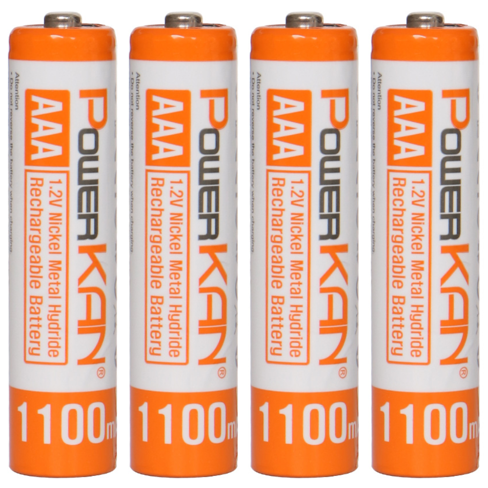 POWERKAN 고용랑 AAA 충전지 니켈수소 1.2V Ni-mh 1100mAh 건전지 수납함 포함, 1개, 4개입 9,500원
