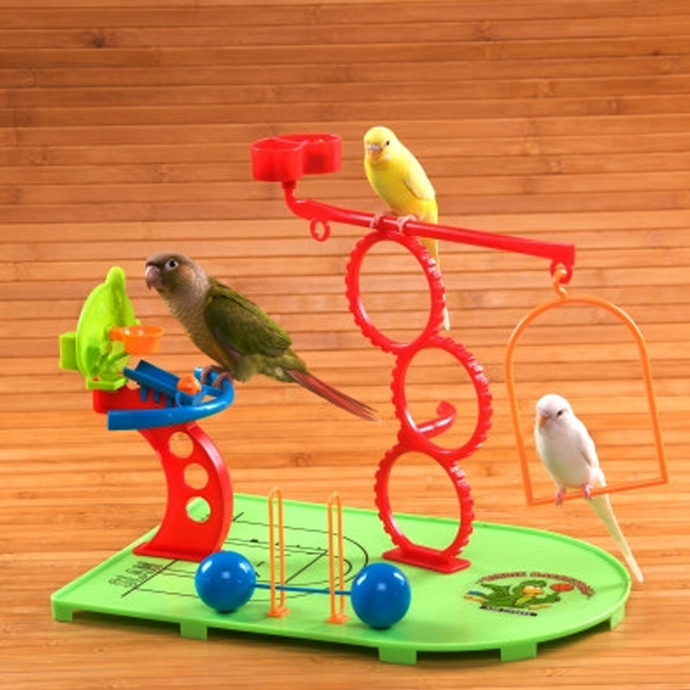 (새초롬샵) 카이텍 앵무새 스포츠 센터 놀이터 장난감 (풀셋트) 새용품 49,900원