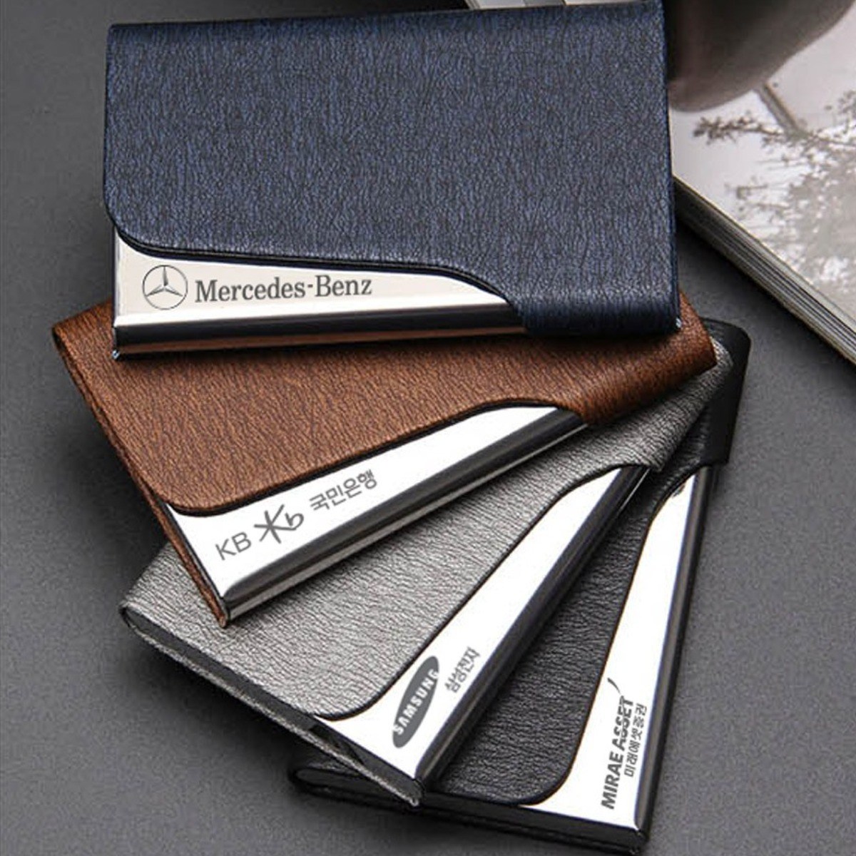 이름 각인 LOGO / 1개도가능 / 명함지갑 고급 비즈니스 명함케이스 마그네틱 메탈 11,800원