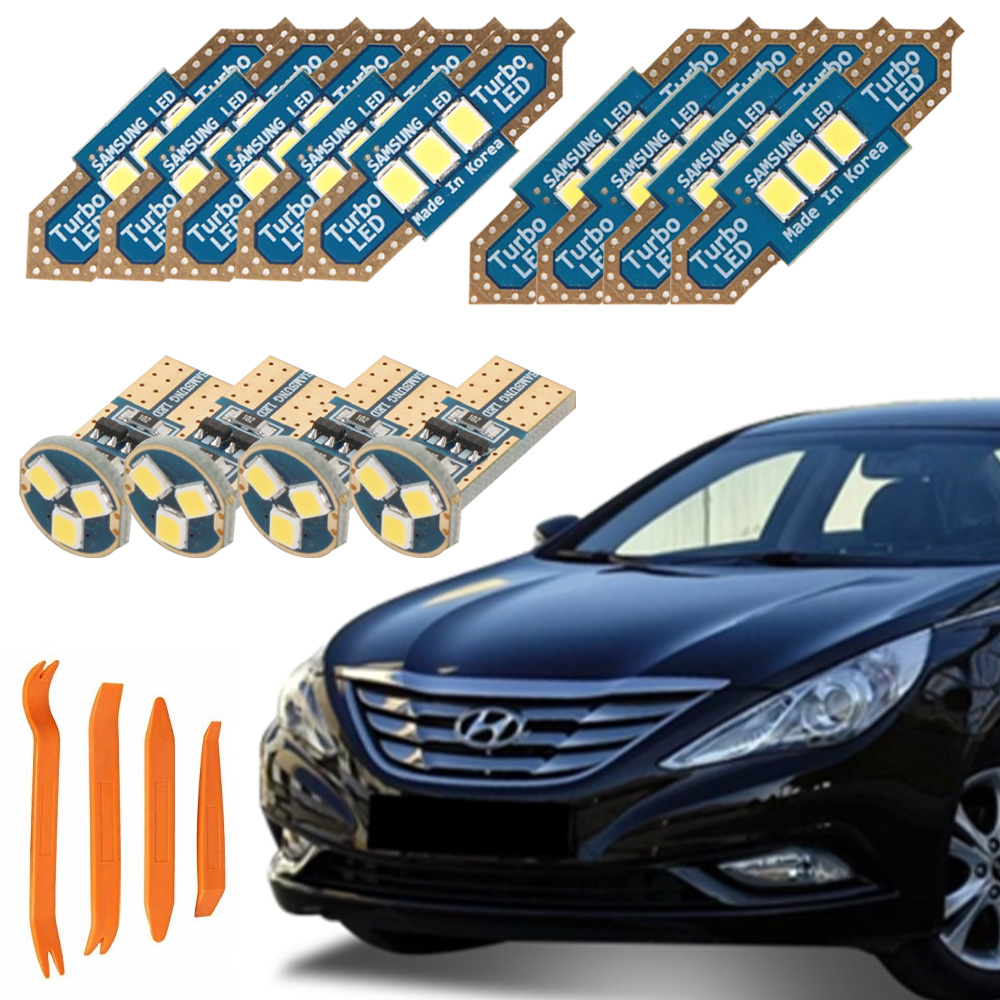 카템 차량용 루나 LED 실내등+리무버 풀세트, 1세트, 현대 YF쏘나타 일반형 2010년식 23,600원