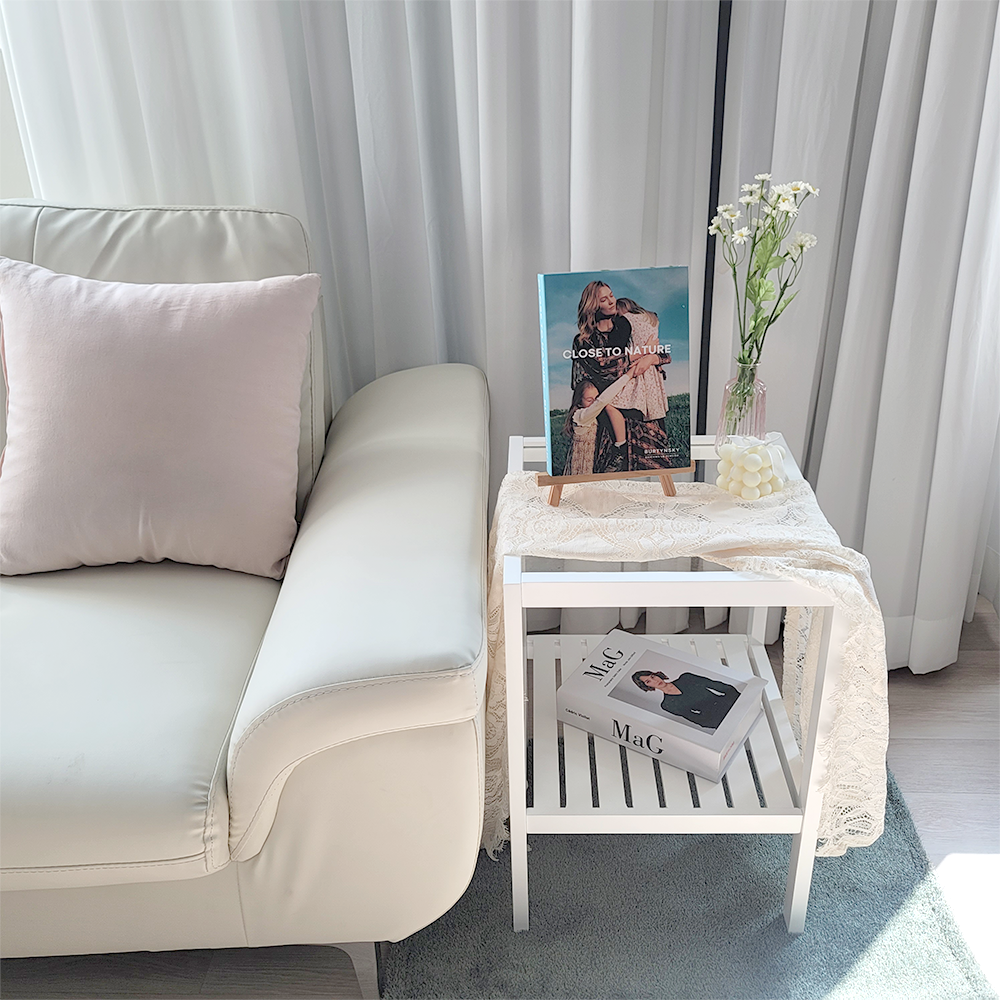 강화유리 원목 모듈 침대 옆 선반 미니 우드 협탁 24,900원