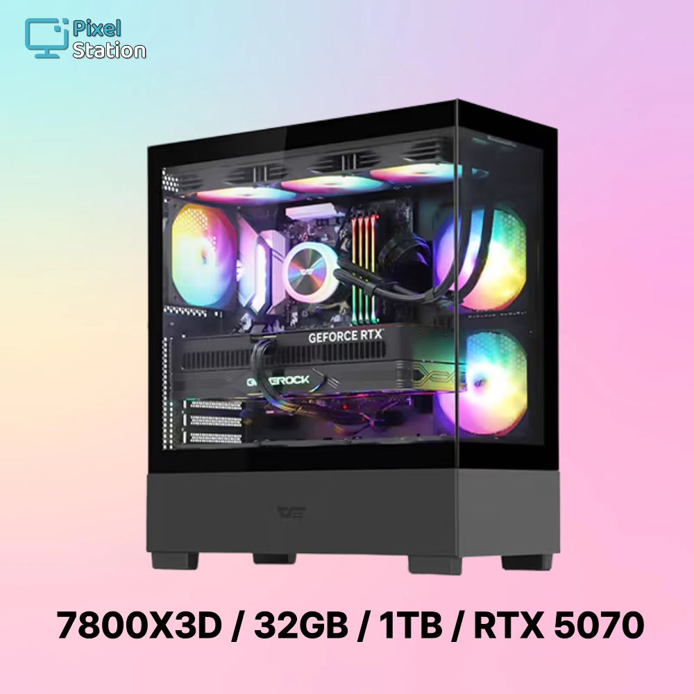 참쉬운PC 한정수량 2025 게이밍 조립PC 본체 7800X3D 32GB 1TB RTX 5070 게이밍 사무용 조립PC PXLS-78N57G 2,767,000원