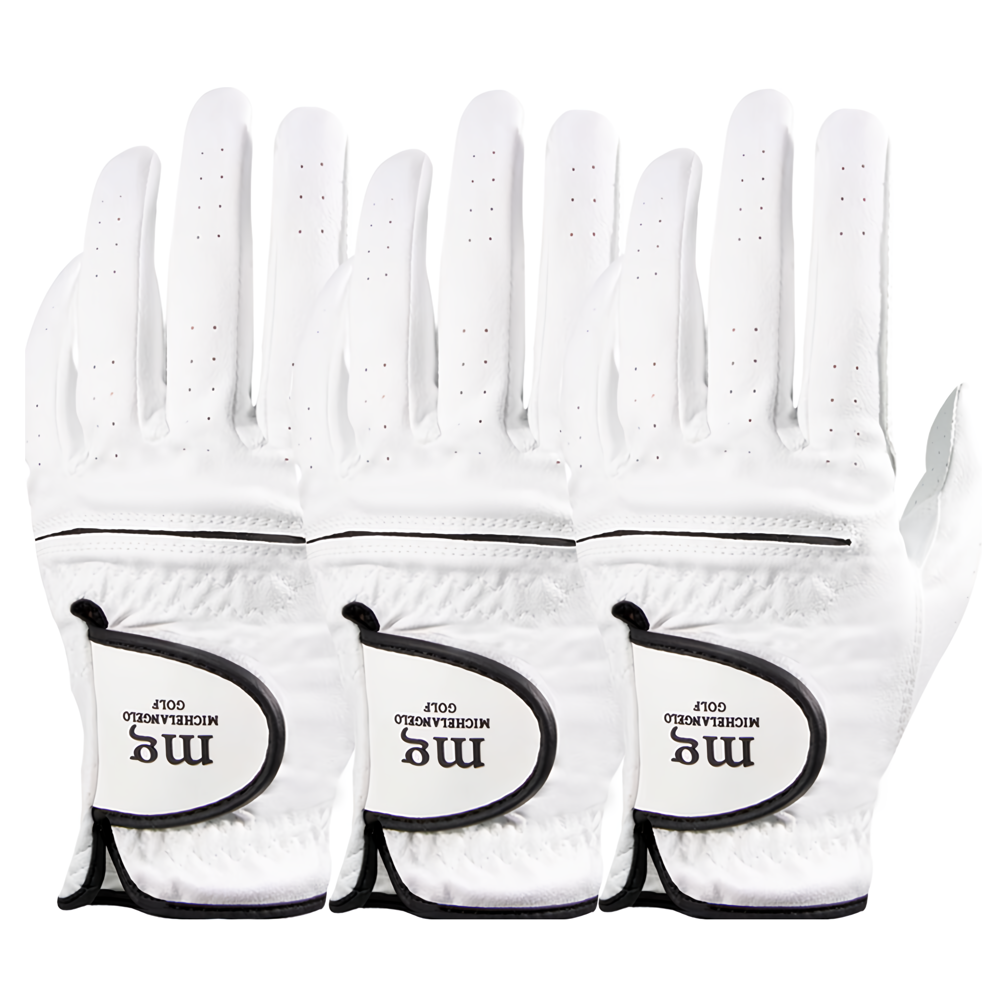 [마르시아] 독일 미켈란젤로 반양피 골프장갑 남성용 왼손착용3장 21호~26호 3장 1세트 12,990원